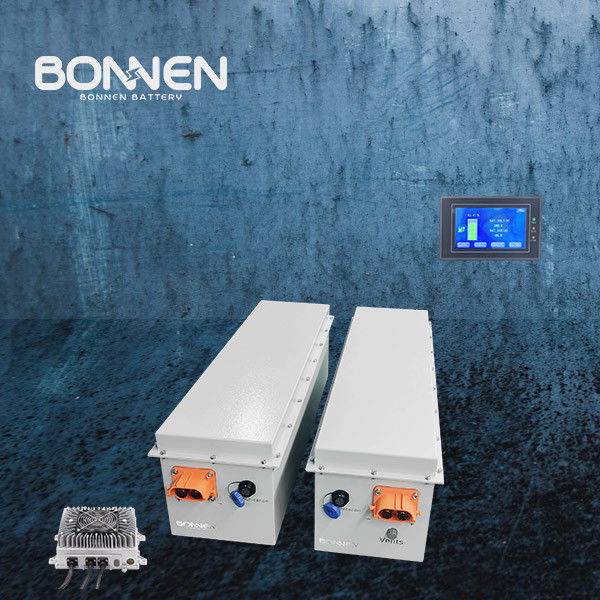 5Pin thuyền lithium.12kWh với màn hình LCD theo dõi từ xa / kết nối song song, pin động cơ thuyền điện