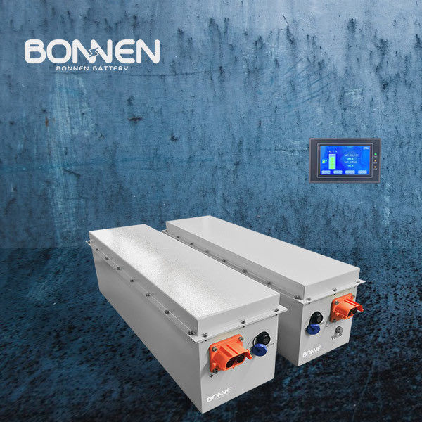 5Pin thuyền lithium.12kWh với màn hình LCD theo dõi từ xa / kết nối song song, pin động cơ thuyền điện